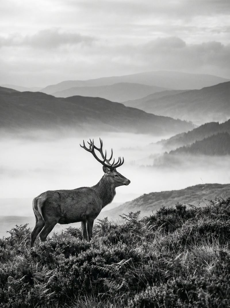 Highland Stag in Mist